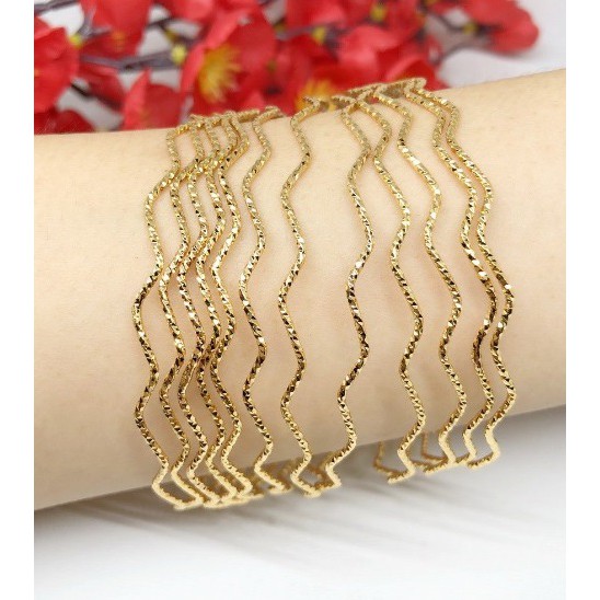 GELANG TERLARIS!!! Gelang Keroncong Wanita Gold ISI 6 (BISA COD)