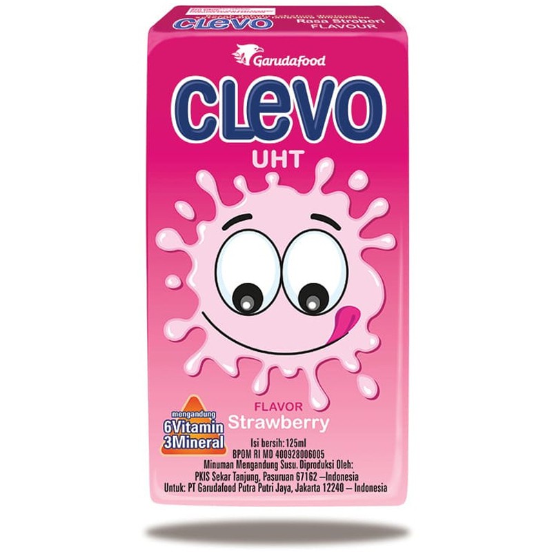 

Clevo UHT Strawbery 125 ml