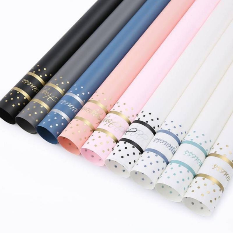 

Free Packing Flower Wrapping Polkadot Gold Line Happiness Flower Wrapping Paper Motif Polkadot Kertas Buket Ecer Kertas Buket Motif Polkadot