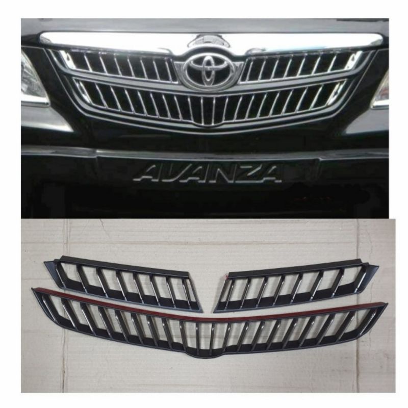 PL~ LIST GRILL DEPAN MODEL CAMRY HITAM AVANZA/XENIA LAMA 2005-2011