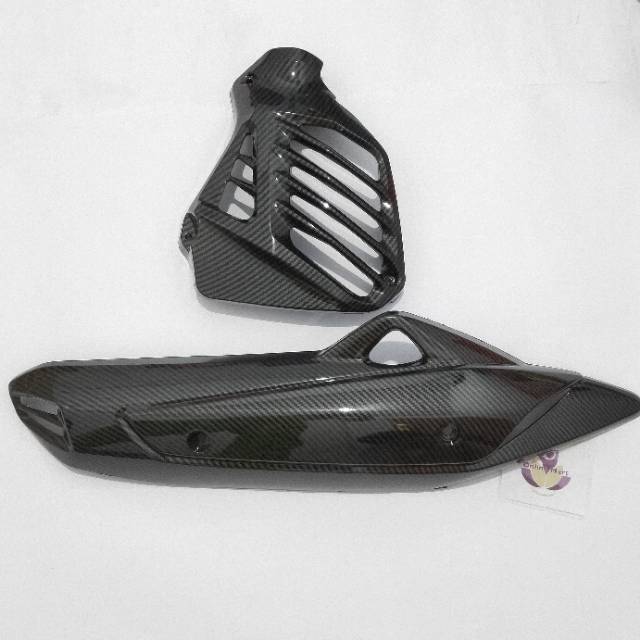 Cover tutup knalpot carbon nmax plus tutup radiator nmax karbon