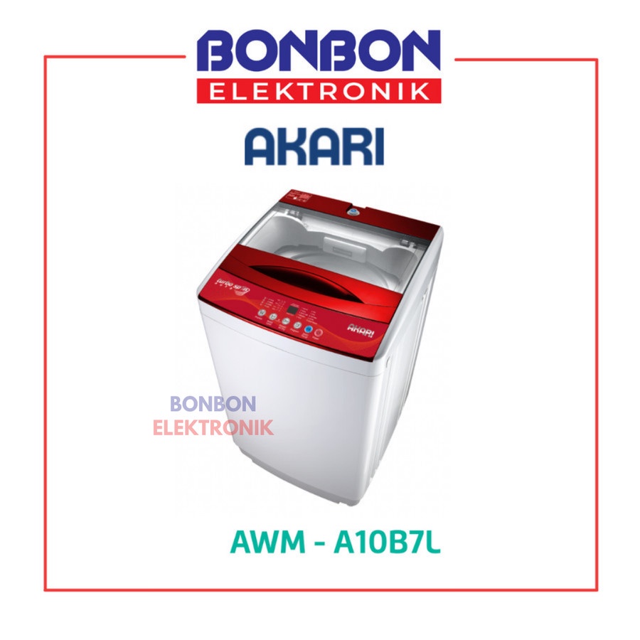 Akari Mesin Cuci 1 Tabung 9KG AWM-A10B7L / AWM A 10B7L 9 KG