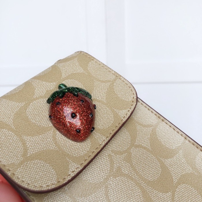 Coach 3D Fruit Strawberry Phone Crossbody - 1