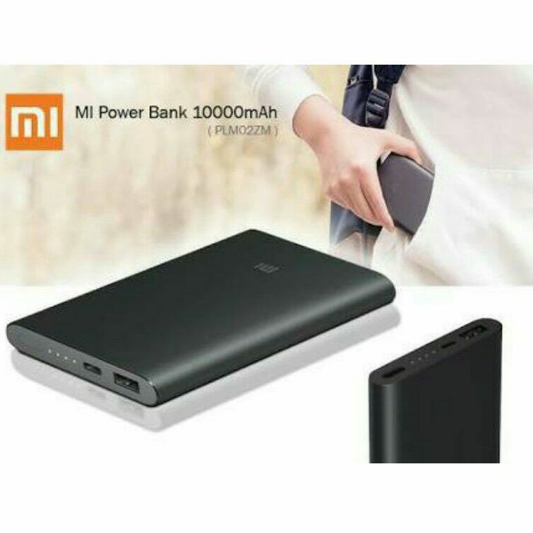 Power bank XIAOMI 10000 mah Powerbank Mi 2 10000mAh 1Port USB Kode PB MI 2 PRO Micro Usb PLM02ZM OEM