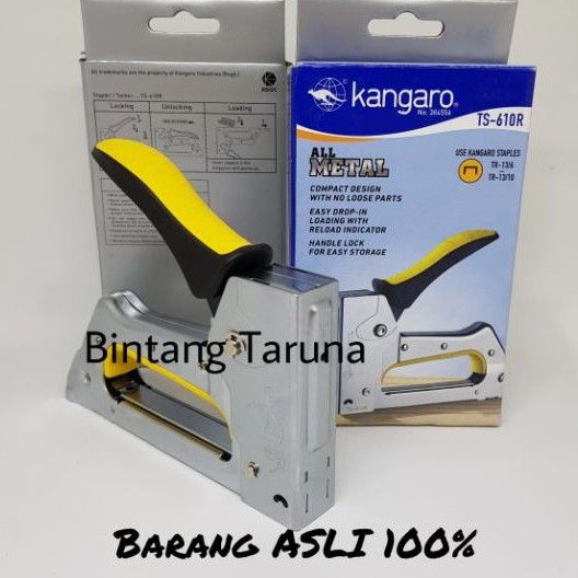 Gun Tacker Kangaro TS-610R Stapler Tembak KANGARO TS-610R Staples Original Produk 100%