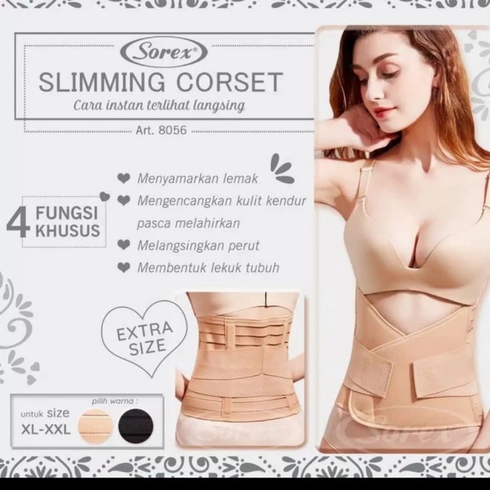 stagen corset ibu melahirkan sorex 8056 8055 slimming regular dan extra size