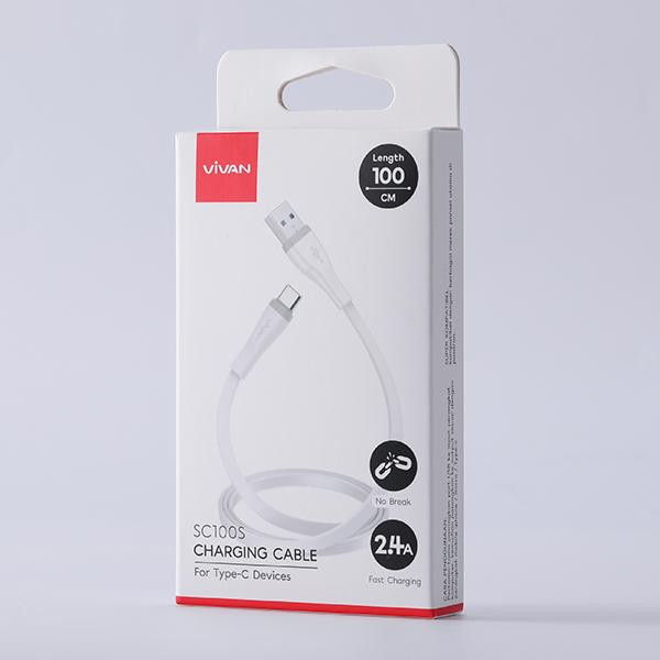 KABEL DATA MICRO-USB IPHONE &amp; TYPE-C VIVAN SM100S / SL100S / SC100S