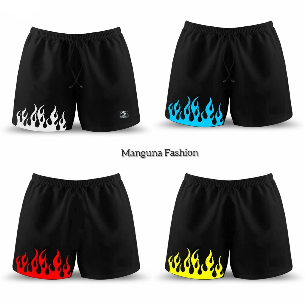 Boxer Api Boxer Black Fire Celana Pendek Unisex Remaja Dewasa