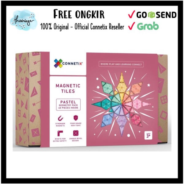 

CONNETIX TILES 40 PIECE PASTEL GEOMETRY PACK 40PCS ORIGINAL Murah