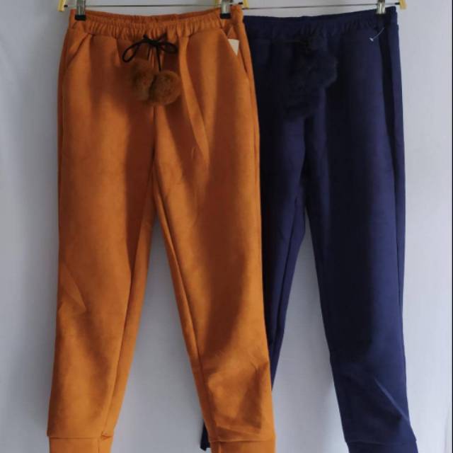 CELANA WANITA BAHAN SUEDE IMPORT