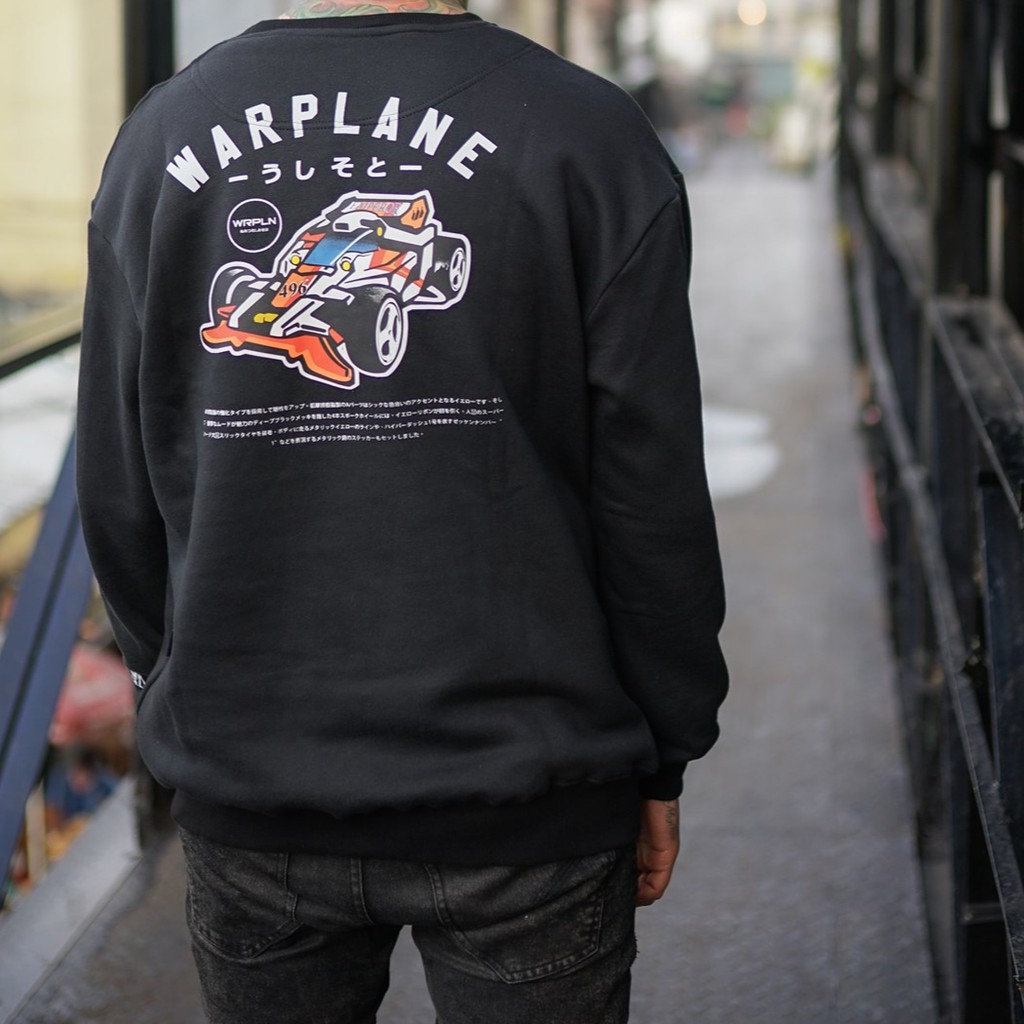 Warplane Crewneck Black EMPR BK / Sweatshirt Wrpln Dewasa / Atasan Pria