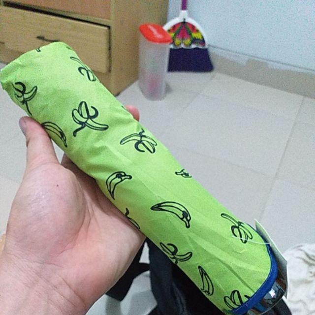 Payung Lipat 4 Karakter Motif Banana / Pisang Anti Uv Merk Osaka Bw-073