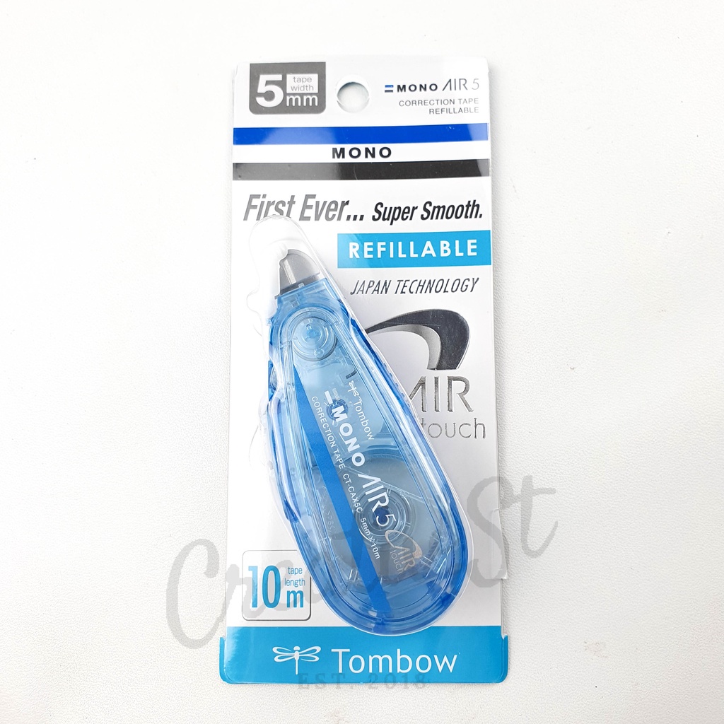 

RB TOMBOW Mono Air 5 Correction Tape + Refillable Ct-Cax5C41Car 10 M 20M