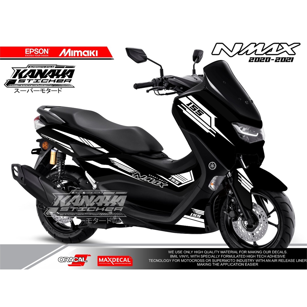 STRIPING NMAX STICKER CUTTING NMAX NEW DESIGN KANAYA STICKER WARNA STICKER PUTIH 03