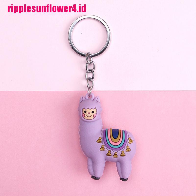 1pc Gantungan Kunci Bentuk Kartun Alpaca