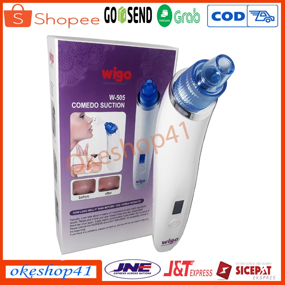 Wigo Alat Penyedot Komedo dan Sedot Jerawat Elektrik W-505 Vacuum Acne