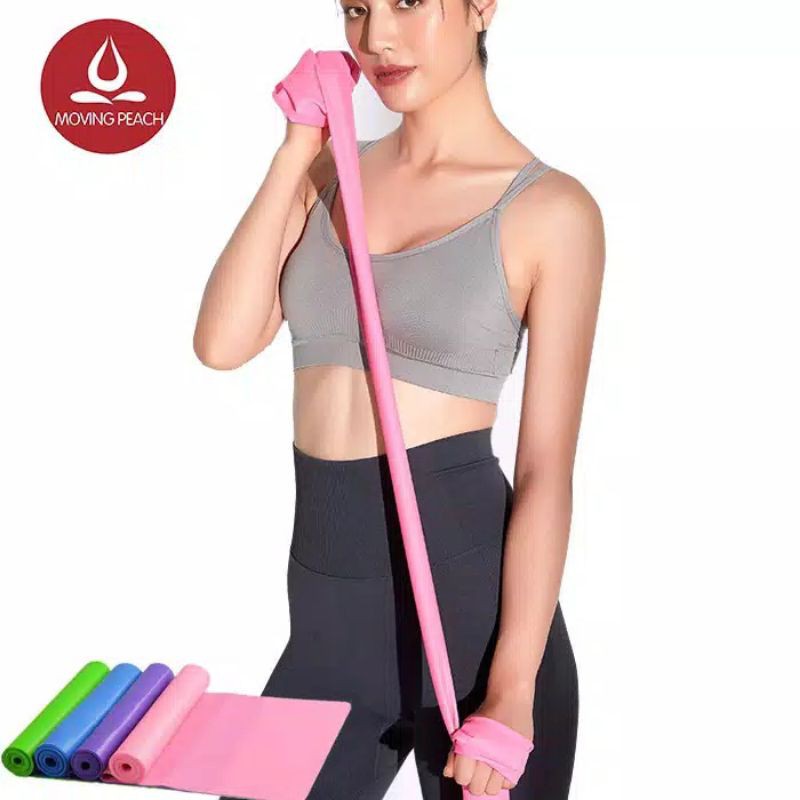 [RD] Moving Peach Tali Resistance Band Elastis Untuk Yoga/Fitness