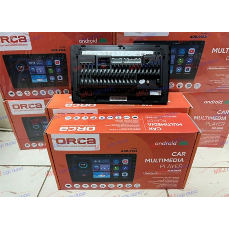 head unit tv mobil android merk ORCA ram 2/32 free kamera mundur