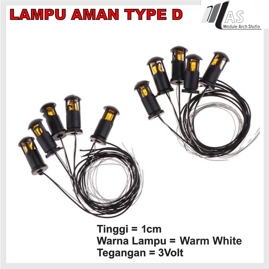 Maket Lampu Taman Nyala