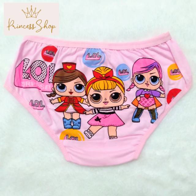 celana dalam anak katun-segitiga- motif little pony-LOL CD anak gambar