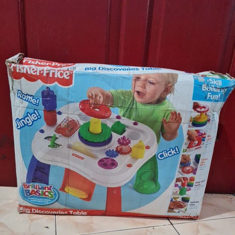 Jual fisher price brilliant basics big discoveries table | Shopee Indonesia