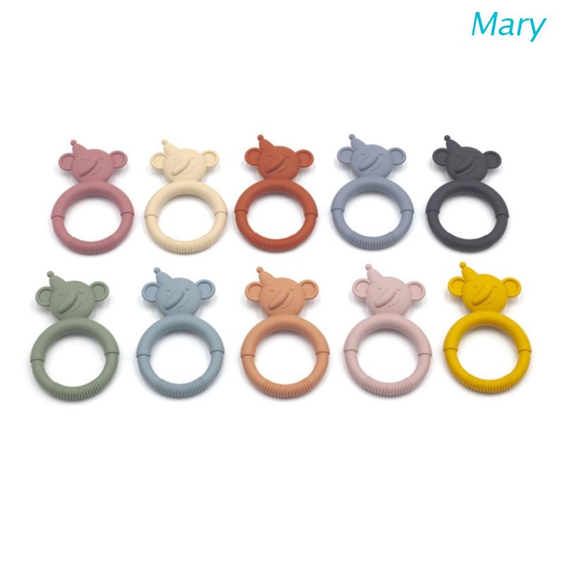 Mary Mainan Teether Silikon Motif Kartun Untuk Bayi