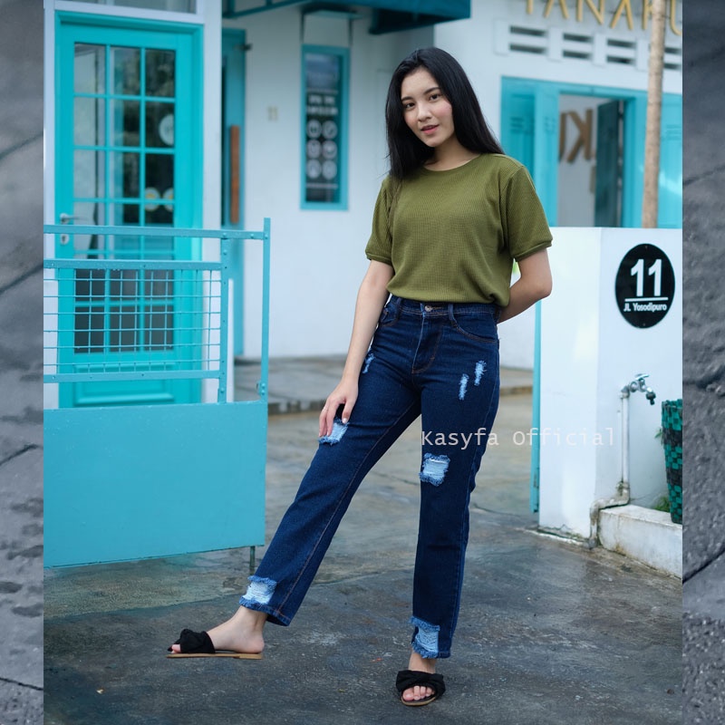 BOYFRIEND SOBEK JEANS PREMIUM // BOYFRIEND JEANS RIPPED DISTRO