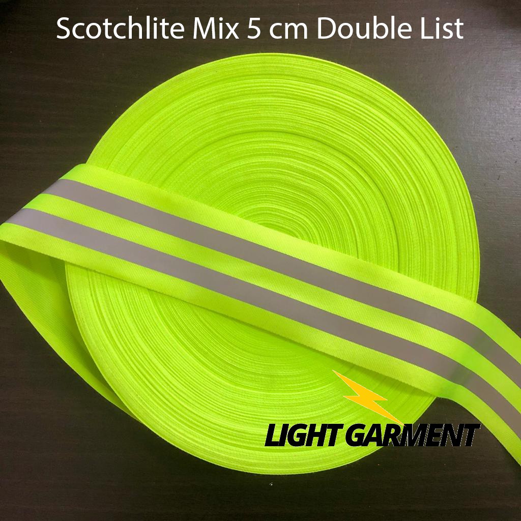 Pita Scotchlite / Reflektor / Skotlet Mix 5 cm Double List 10 meter