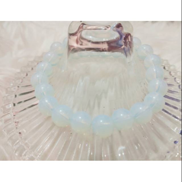 Gelang Batu Moonstone 10mm Elastis