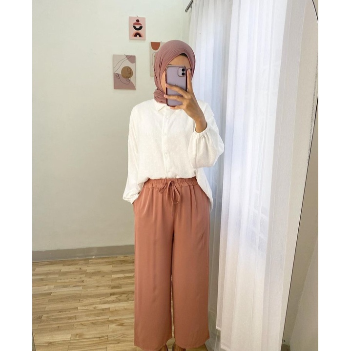 KULOT PANTS RAYON PREMIUM / CELANA KULOT POLOS RAYON  PREMIUM