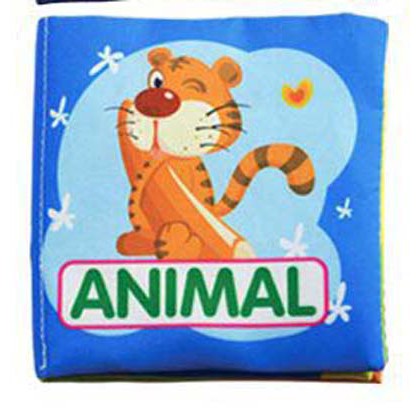 Mainan Bayi Buku Kain Edukasi 6pcs/set - Baby Toy Book set-1 animal
