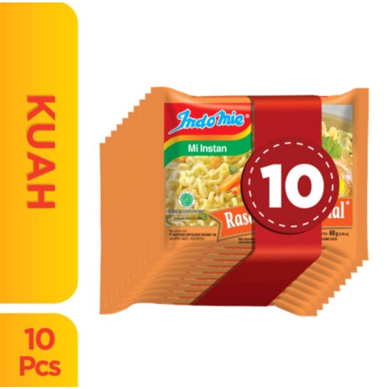 

10 Pcs - Indomie goreng, soto, rendang, HYPE ABIS, kari ayam dan ayam bawang