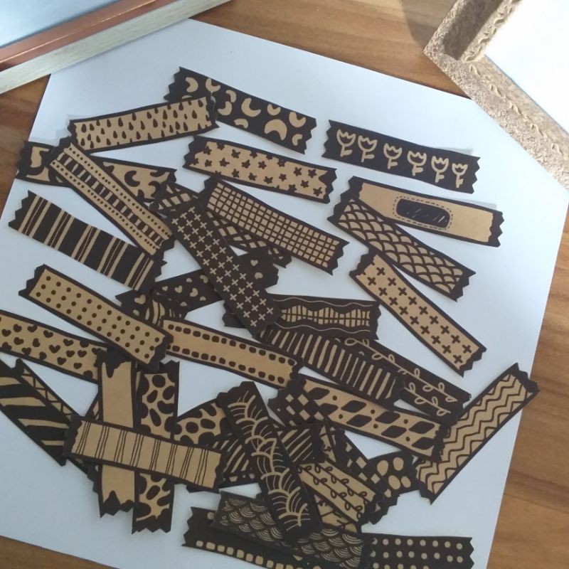 

5 pcs Stiker Aestetik esolasi , stiker vintage murah, scrapbook , journal