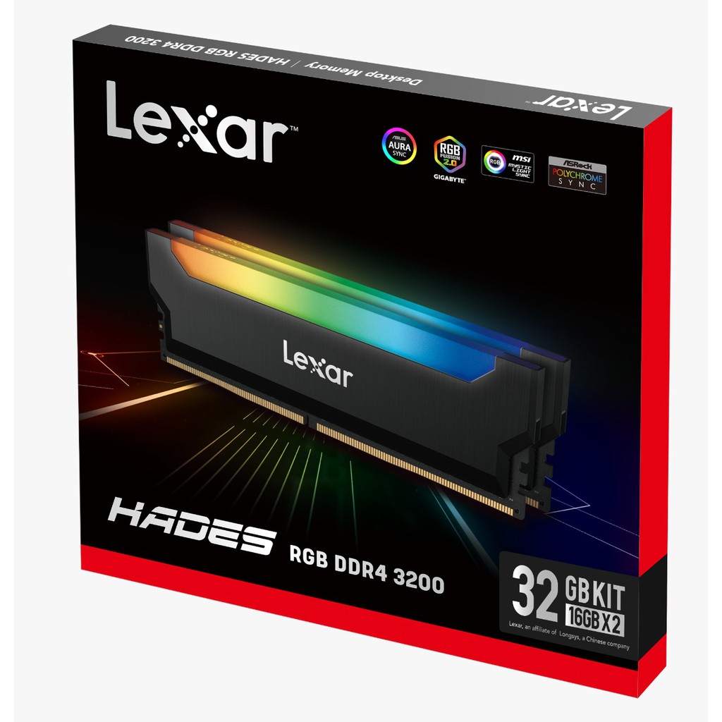 Lexar Hades RGB DDR4 3200 Desktop Memory - (2x16GB) 32GB