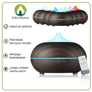 Humidifier Air  Aromaterapi Difuser Ukuran 400ML Dengan 7 Warna Lampu LED (TIDAK FREE OIL)