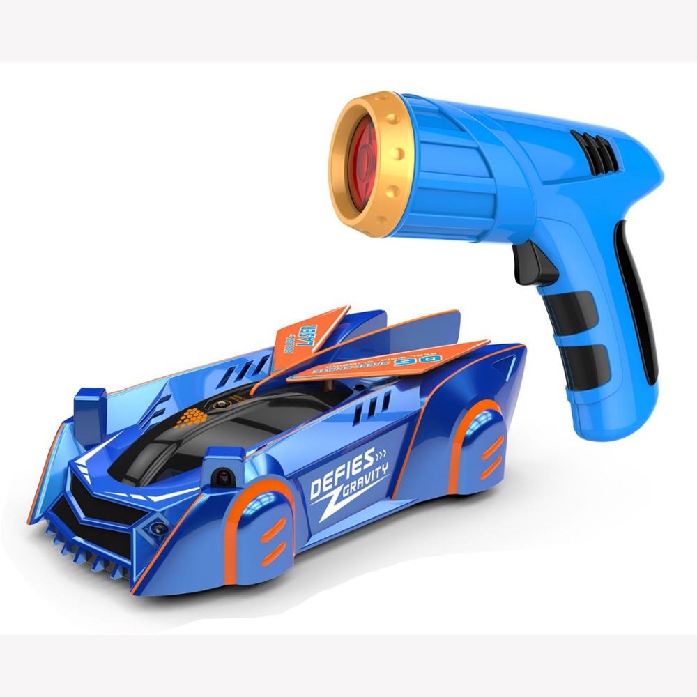 Mainan Anak Mobil Laser Anti Gravitasi Panjat Dinding RC Remote Control Follow By Laser Wall Climbing Car