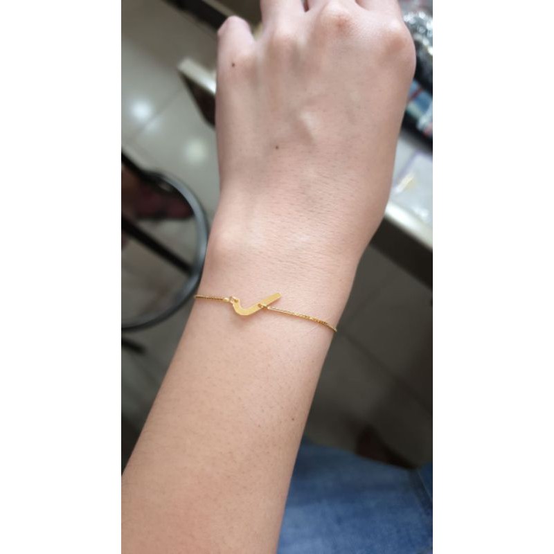 GELANG EMAS MILEA HURUF J 875