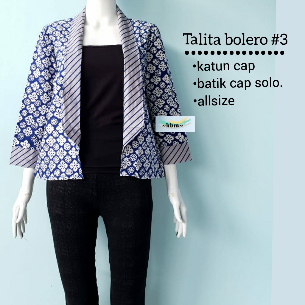 Talita bolero ori batik solo batik modern dan kekinian