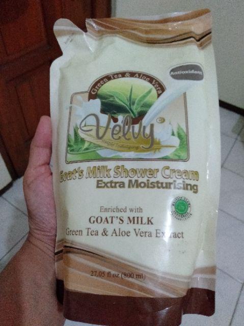 Velvy Goats Milk Shower Refill 800ml ( Gojek )