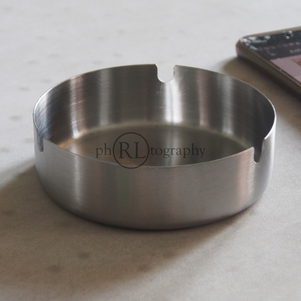 ASBAK ROKOK - ASHTRAY bahan STAINLESS STEEL PREMIUM u HOTEL KAFE