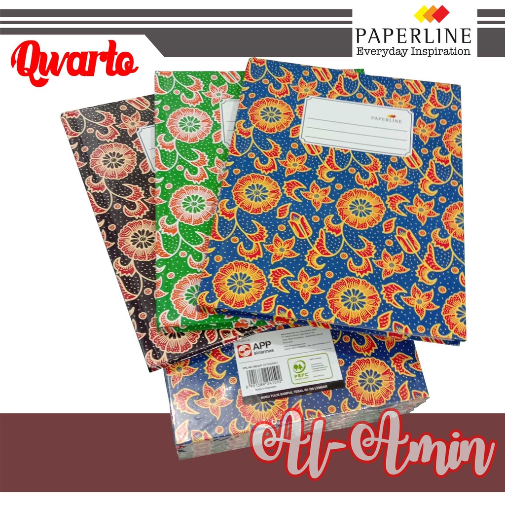 

Buku Hardcover Kwarto Isi 100 Lembar "Paperline
