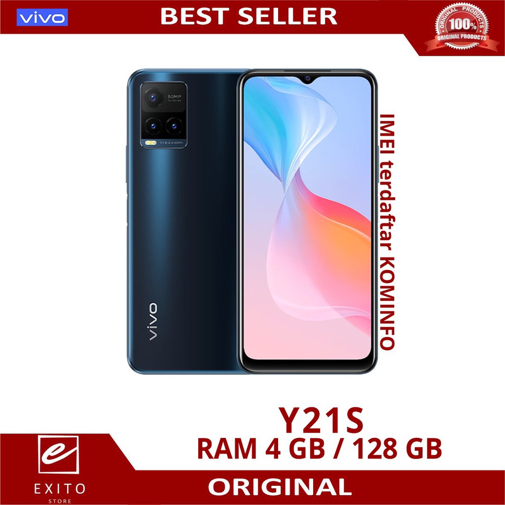 VIVO Y21S 4/128 VIVO Y21S 4 128 GB TERBARU GARANSI RESMI