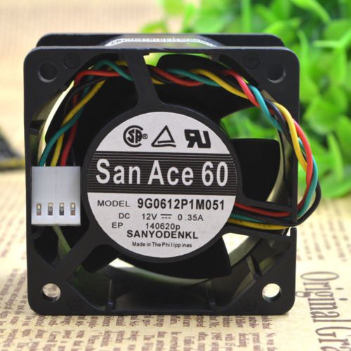 FAN 6CM SAN ACE 60 9G0612P1M051 DC 12V 0.35A 4 CABLE