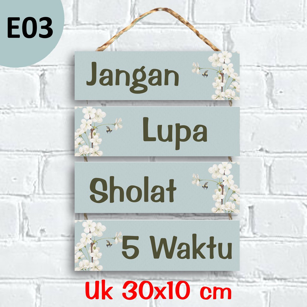 HIASAN DINDING Sholat 5 Waktu BESAR