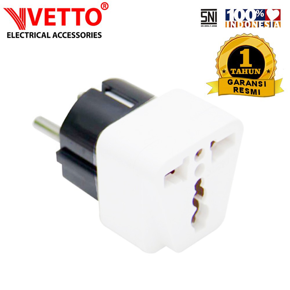 VETTO V801 Over Steker Lampu SNI Putih