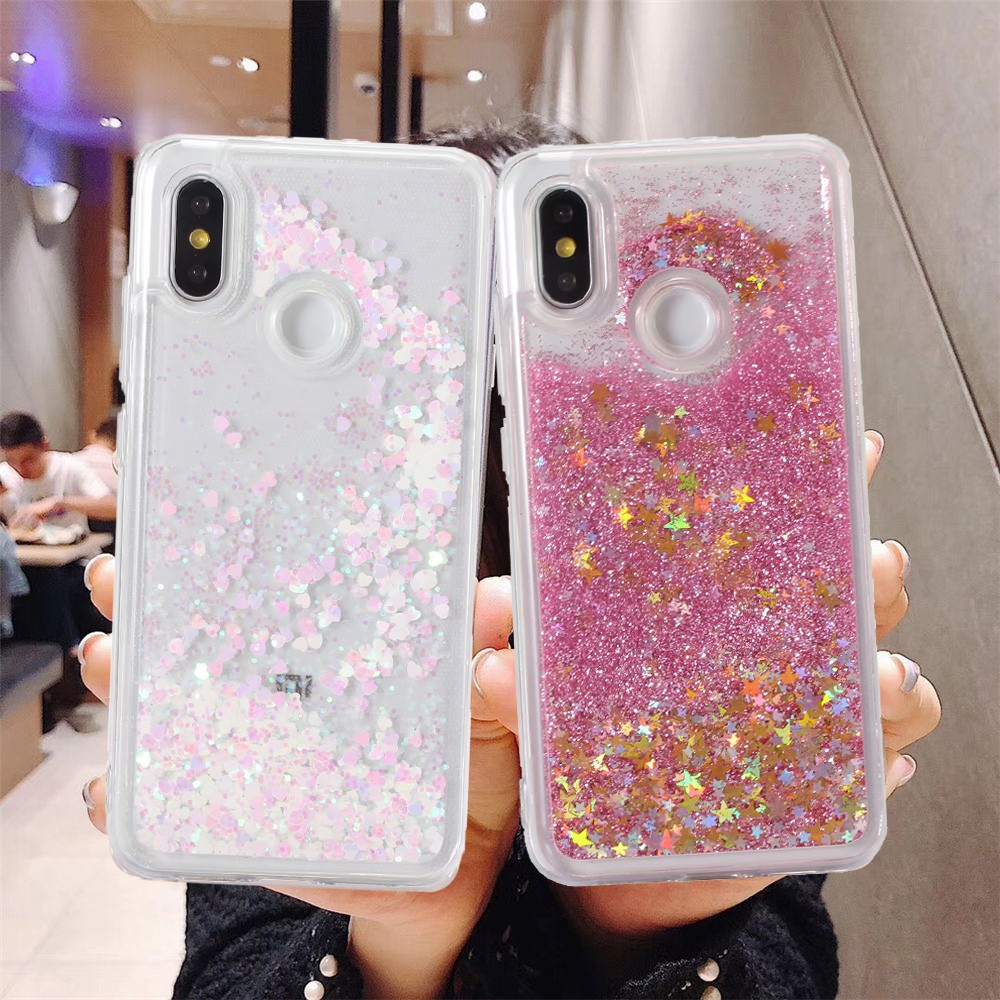 Casing Soft Case TPU Glitter Quicksand Glitter Cair untuk