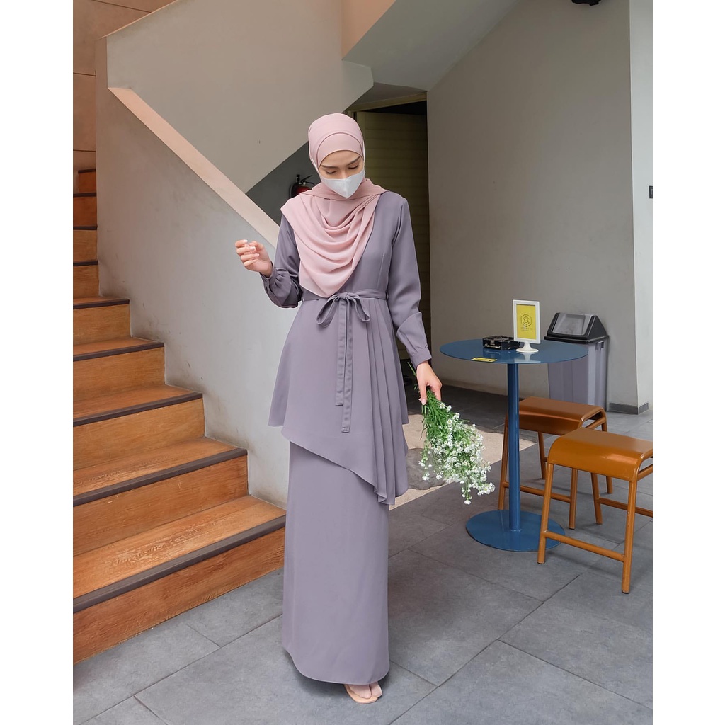 MSB 173 | One Set Tunik Vintage Style Innara Pakaian Wanita Setelan Terbaru