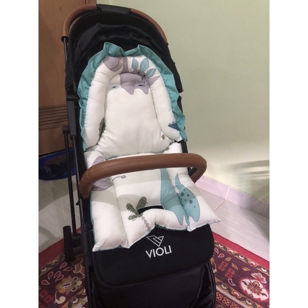 stroller VIOLI TRAVELITE (HITAM) - PRELOVED