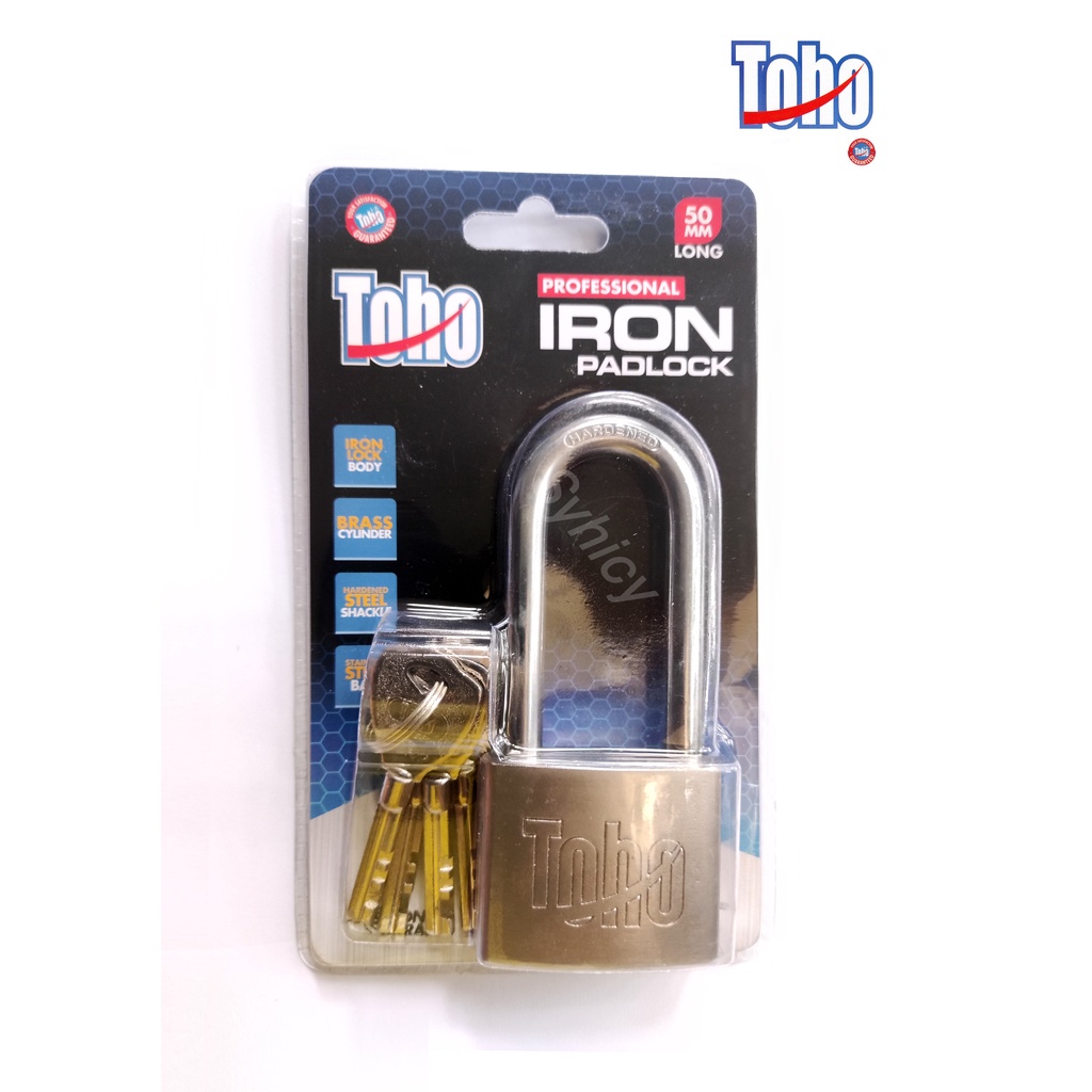 Gembok Toho Leher Panjang / Iron Padlock Long Neck Toho 50 mm