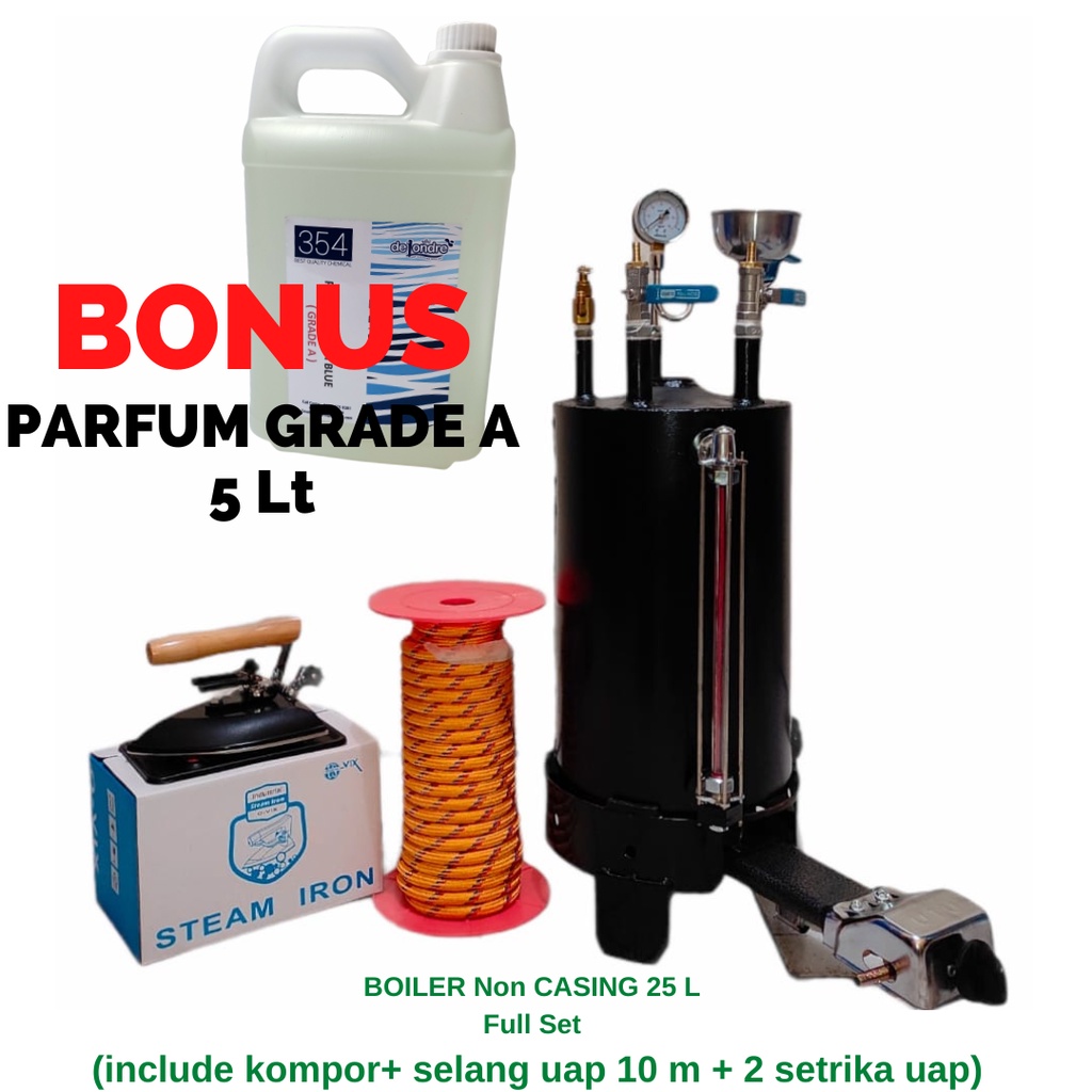 BOILER/SETRIKA UAP/SETRIKA UAP LAUNDRY/SETRIKA UAP BOILER LAUNDRY NON CASING STAINLESS 25 LITER